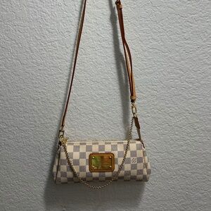 LOUIS VUITTON Damier Azur clutch bag